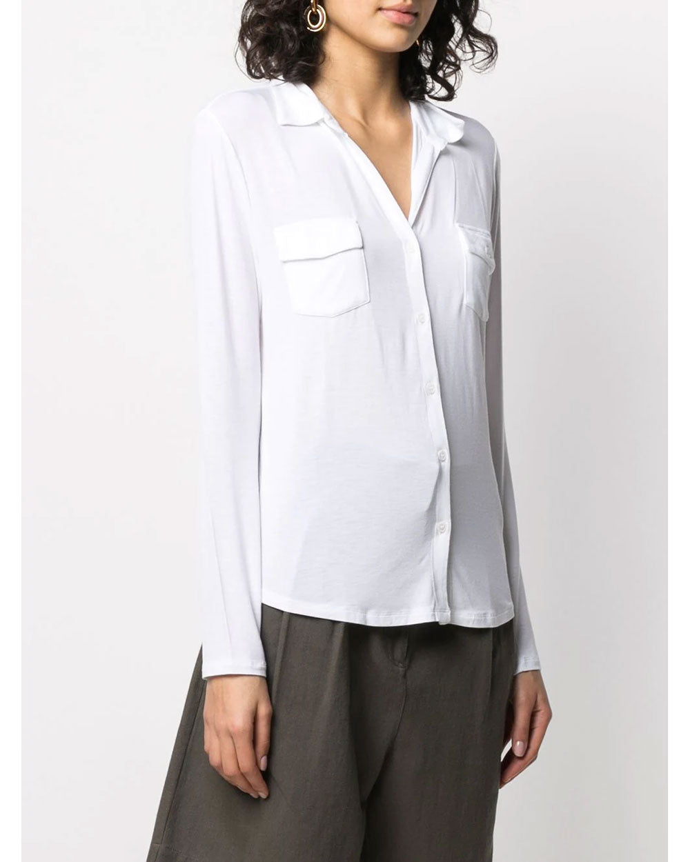 Blanc Spread Collar Shirt