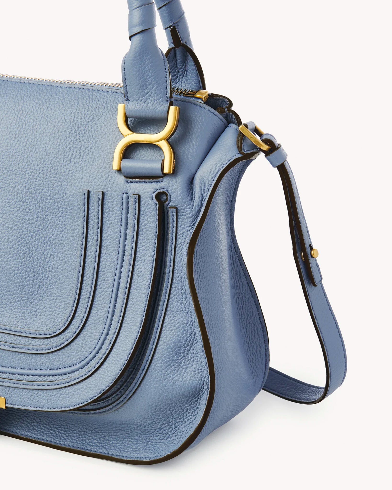 Marcie Small Double Carry Satchel in Shady Cobalt