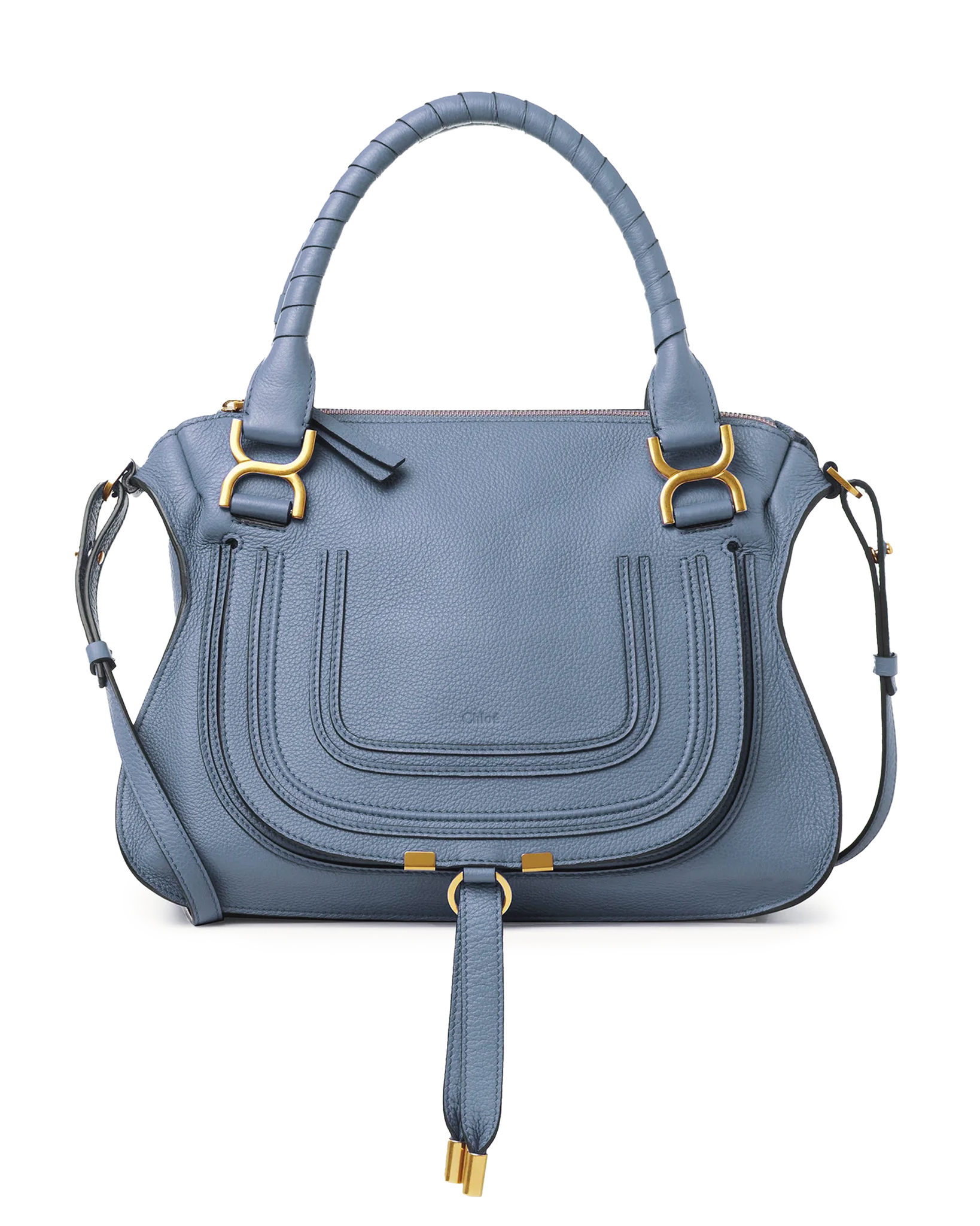 Marcie Small Double Carry Satchel in Shady Cobalt