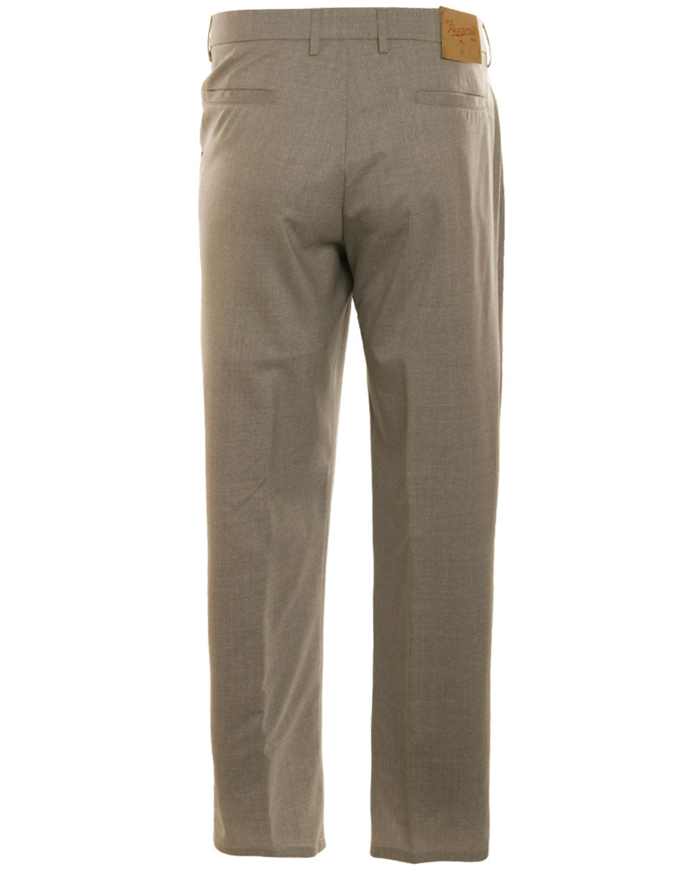 Natural Stretch Flat Front Pant in Silver