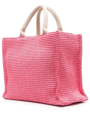 Embroidered Logo Tote in Pink