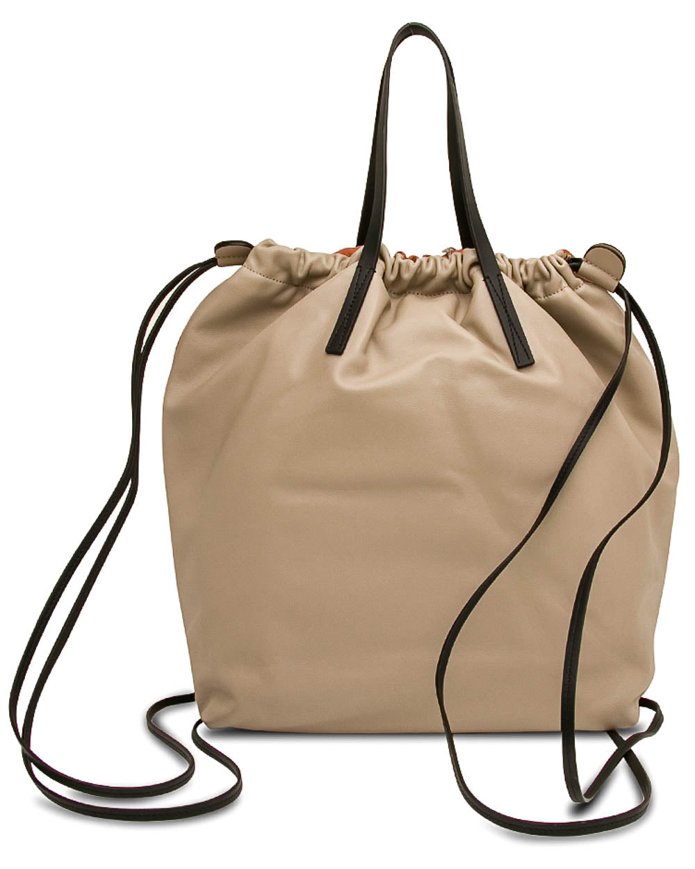 Gusset Backpack Bag in Chili Light Camel