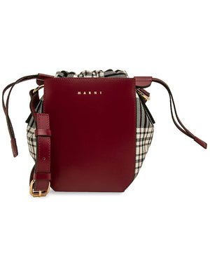 Gusset Bag in Cherry Plaid