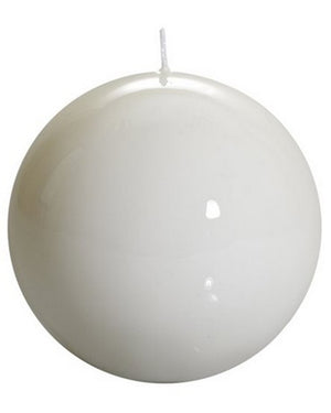 White Medium Ball Candle