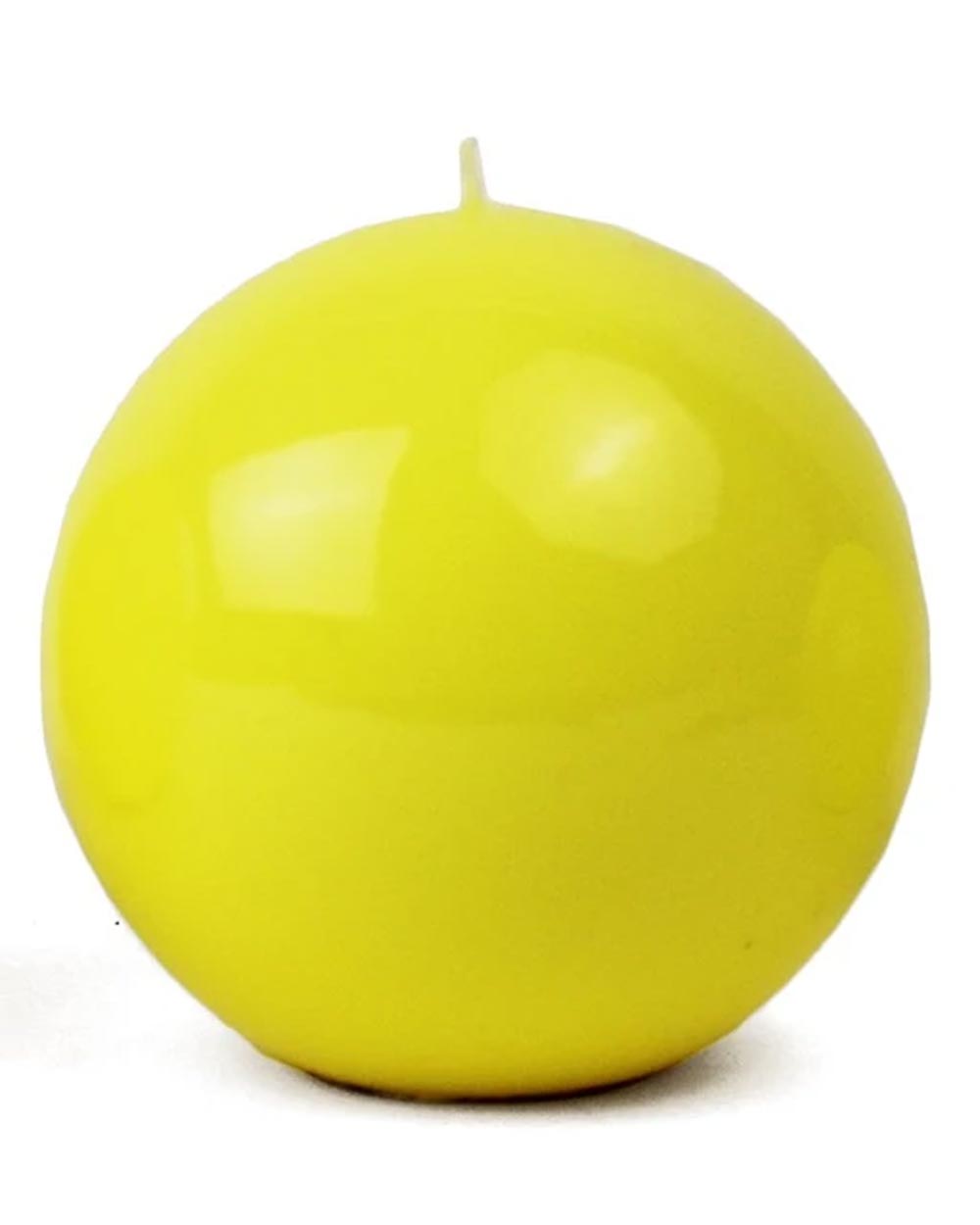 Yellow Medium Ball Candle