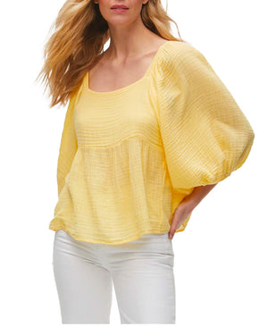 Butter Patsy Square Neck Puff Sleeve Top