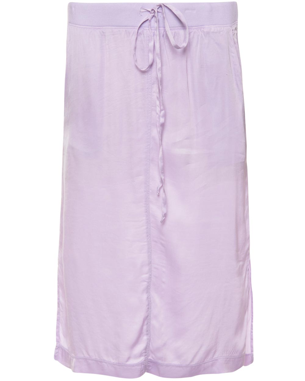 Pale Lilac Drawstring Waist Slip Skirt