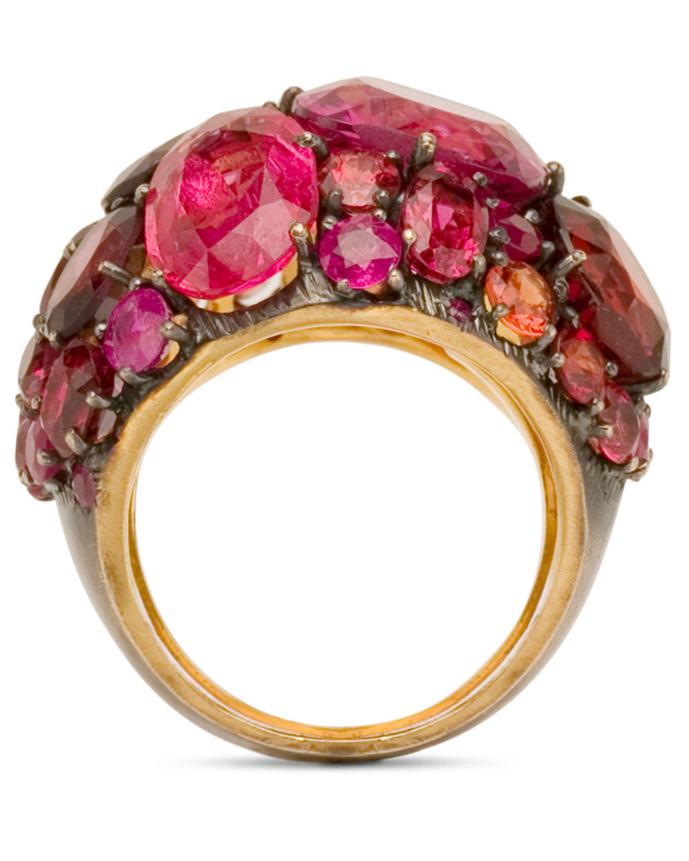 Caballe Spinel and Garnet Large Dome Ring