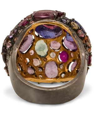 Lorenzetti Gemstone Cluster Dome Ring