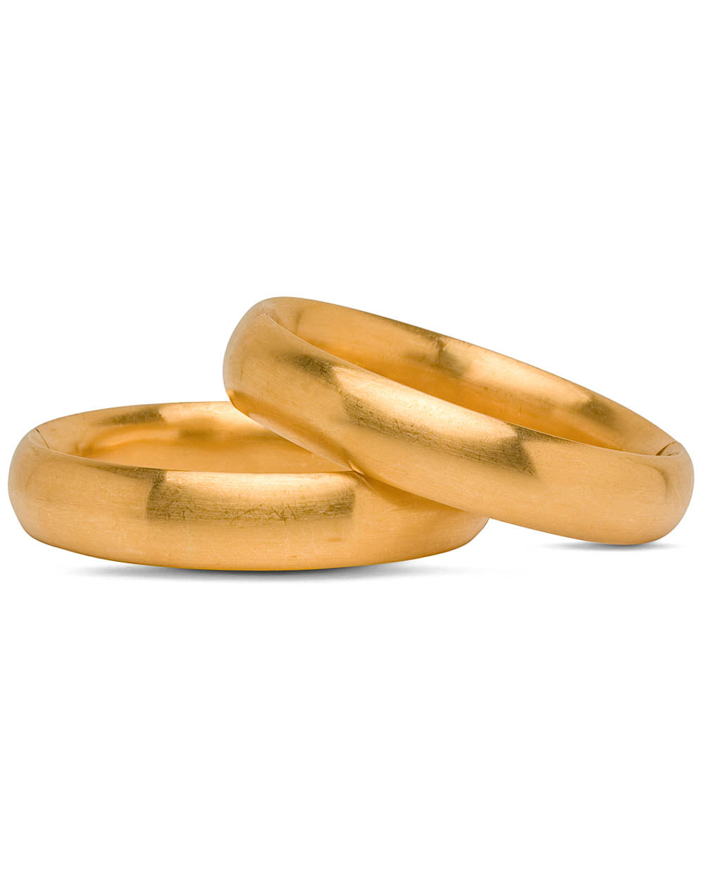 Yellow Gold Bangle Bracelet Set