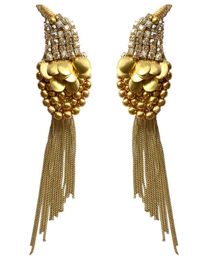 Gold Telluride Bird Earrings