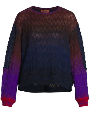 Purple Ombre Crewneck Sweatshirt