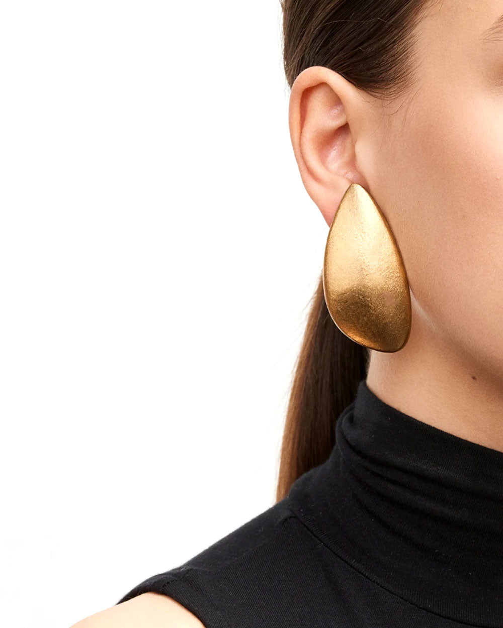 Acacia Wood and Gold Foil Medellin Earrings