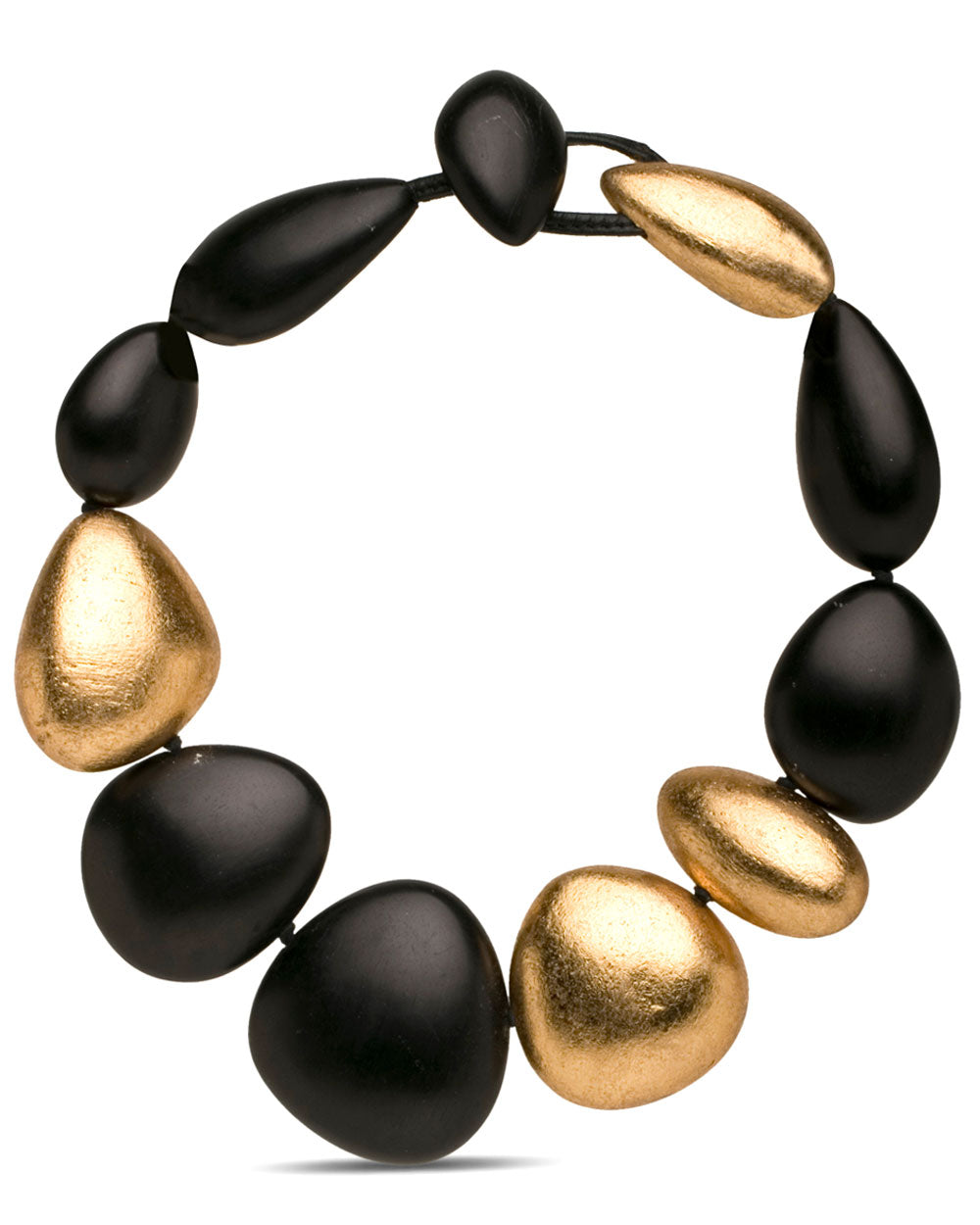 Ebony and Gold Foil Sydney Necklace