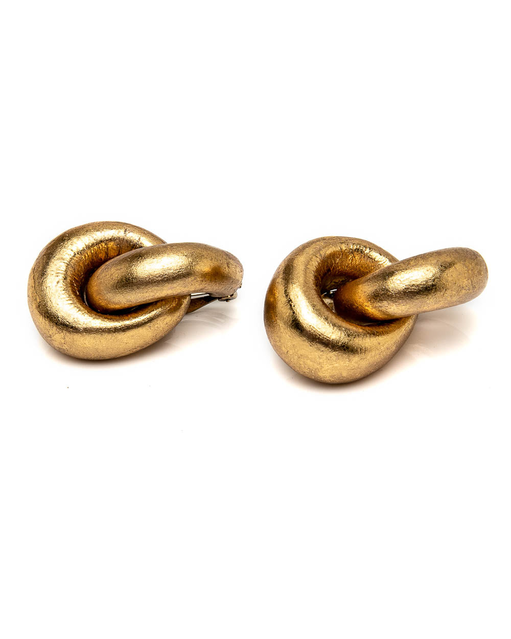 Gold Foil Havana Chain Earrings