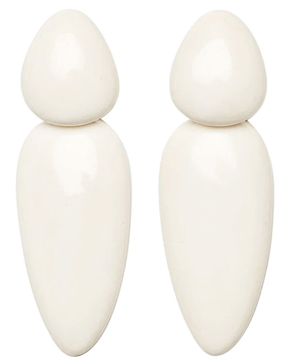 White Bone Sao Paulo Double Drop Earrings