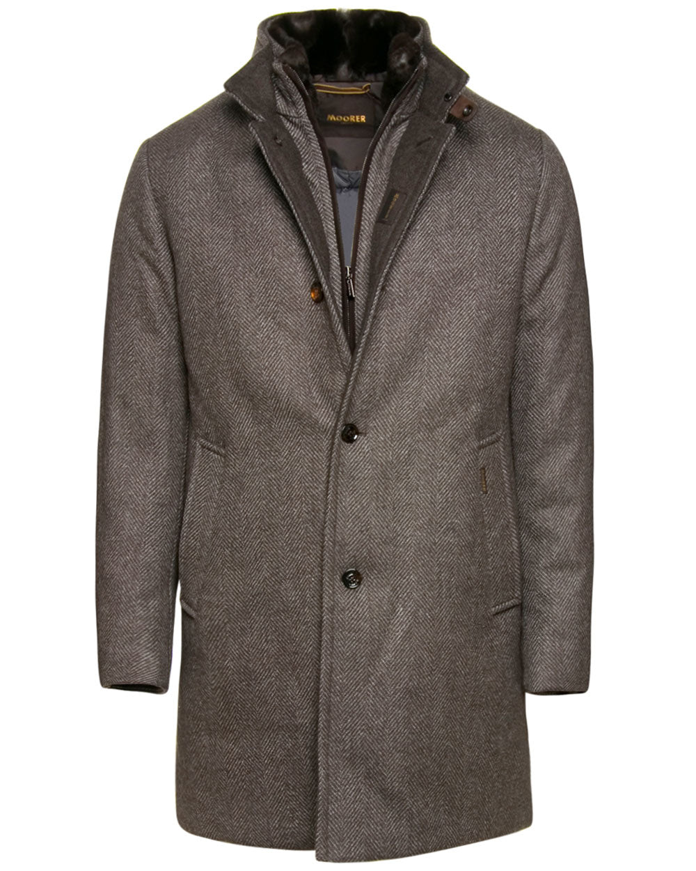 Brown Fur Lined Bond Jacket