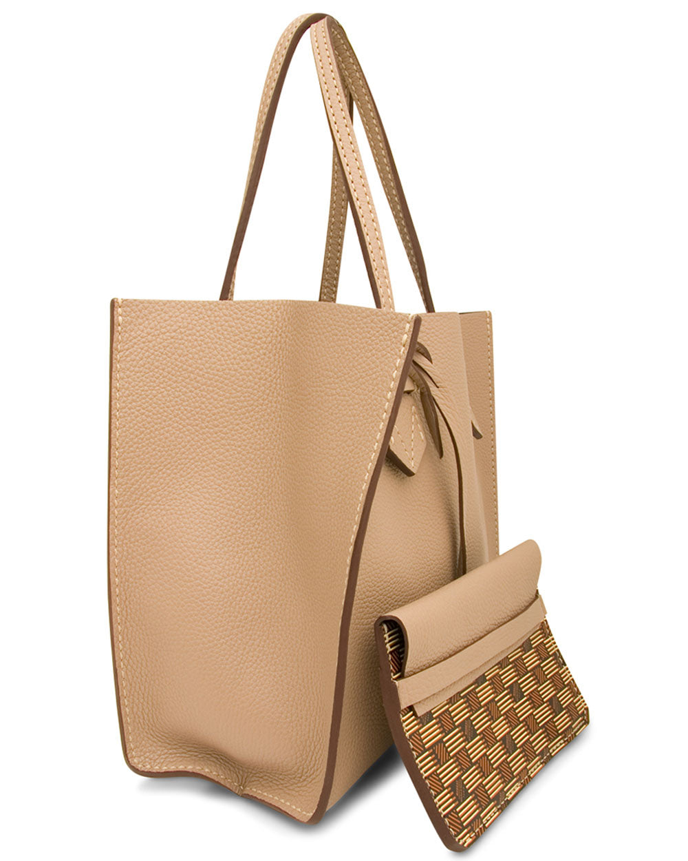 Bregancon Reversible Tote in Beige and Blue