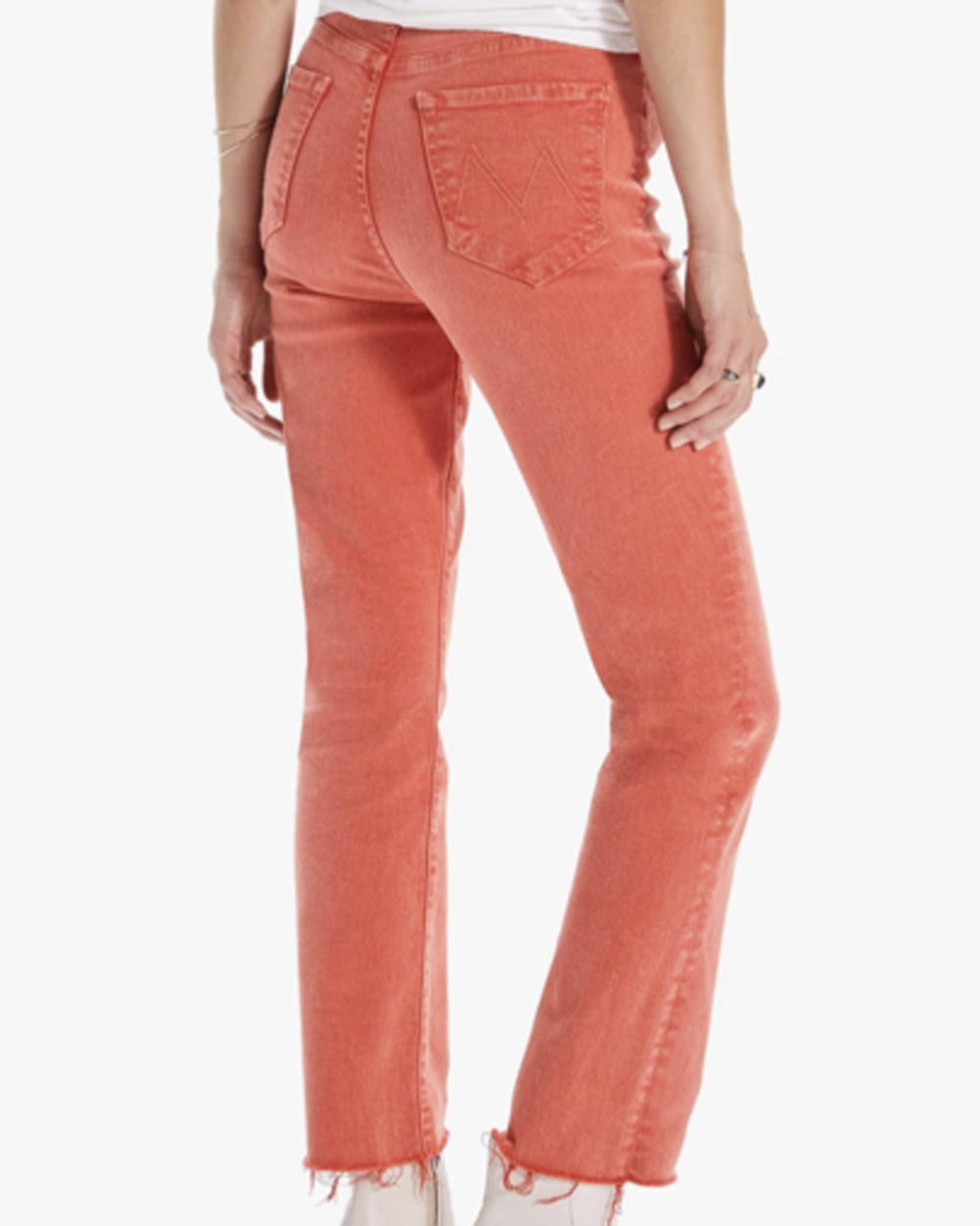 Swooner Rascal Ankle Fray Jean in Red