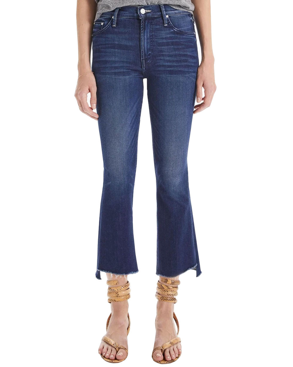 The Insider Crop Step Fray Jean in Tongue In Chic