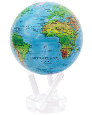Blue Relief Map Globe