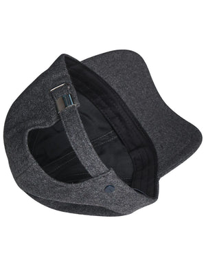 Wool Blend Cap in Anthracite