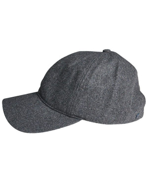 Wool Blend Cap in Anthracite