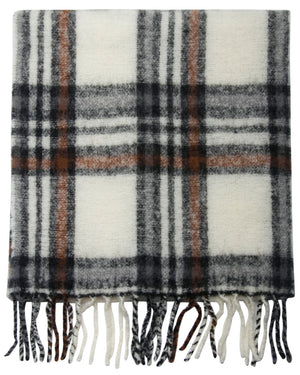 Brown Check Scarf
