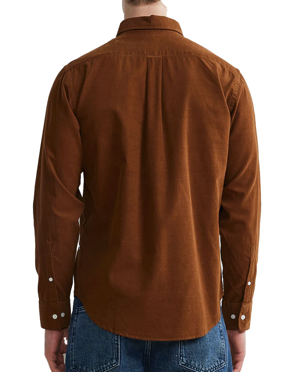 Brown Cotton Corduroy Shirt