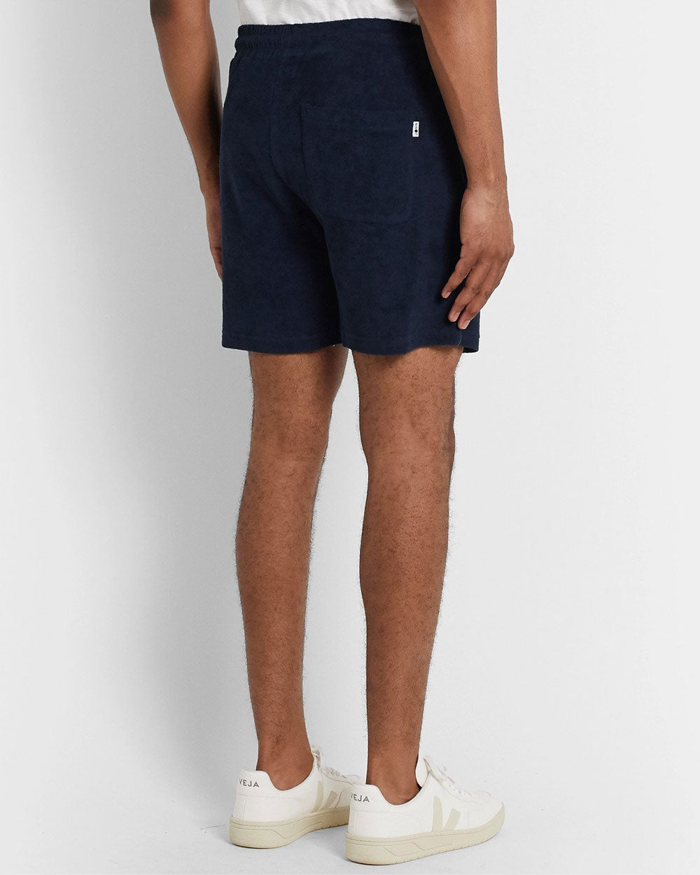 Cameron Navy Blue Drawstring Shorts