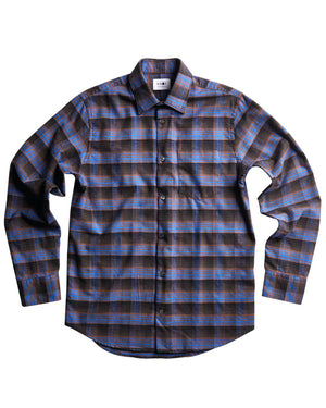 Errico Multi Color Check Cotton Flannel Shirt