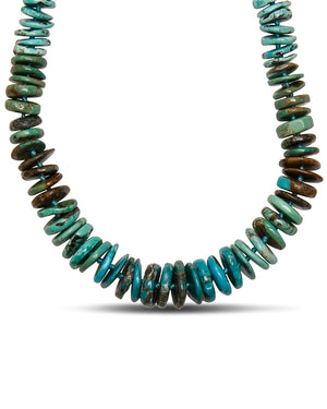 Multi Color Turquoise Beaded Short Necklace