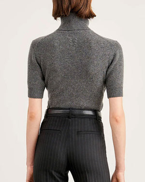 Charcoal Short Sleeve Ava Sweater