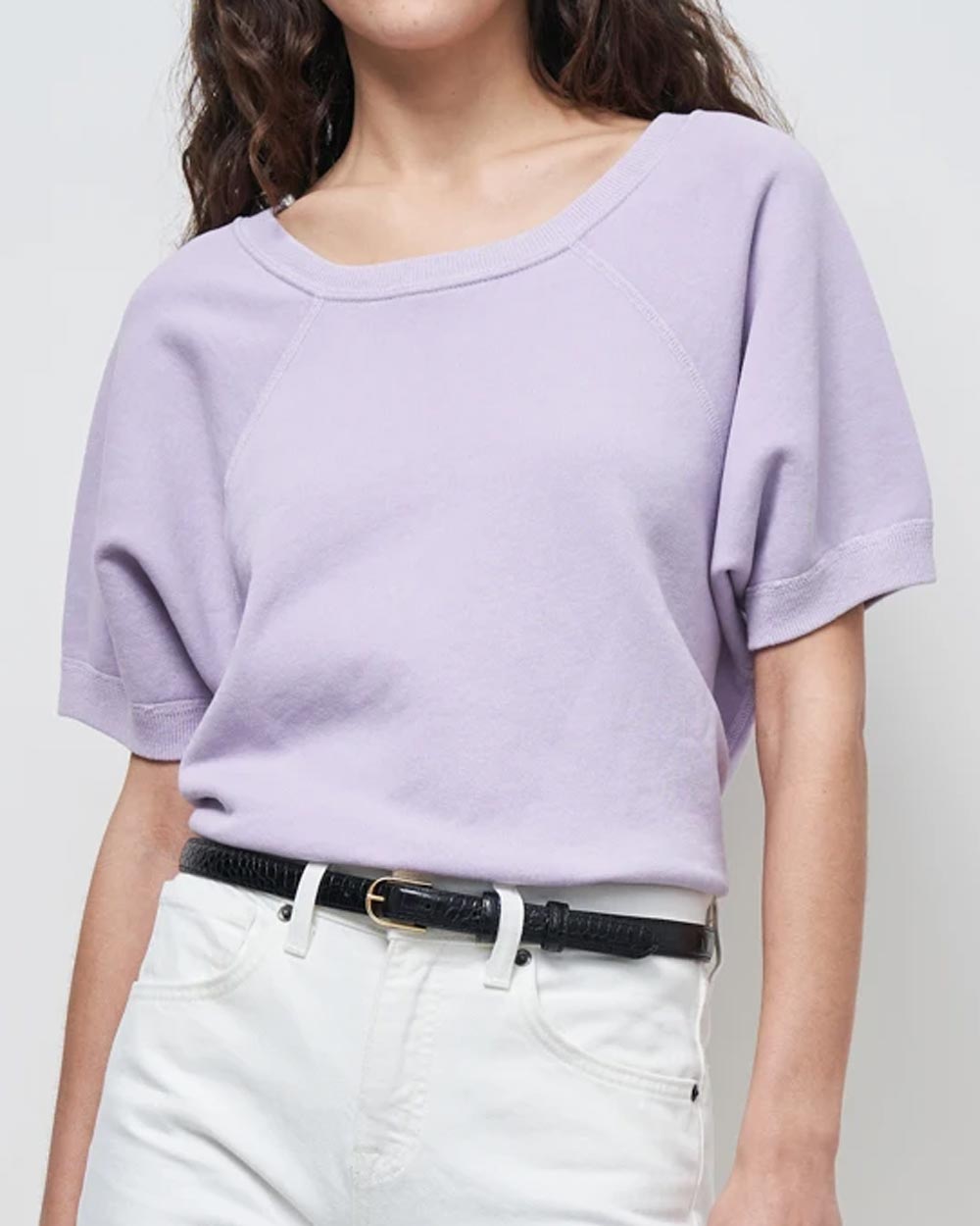 Lavender Short Sleeve Ciara Sweatshirt