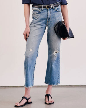 Violette Cropped Jean in Faded Wash