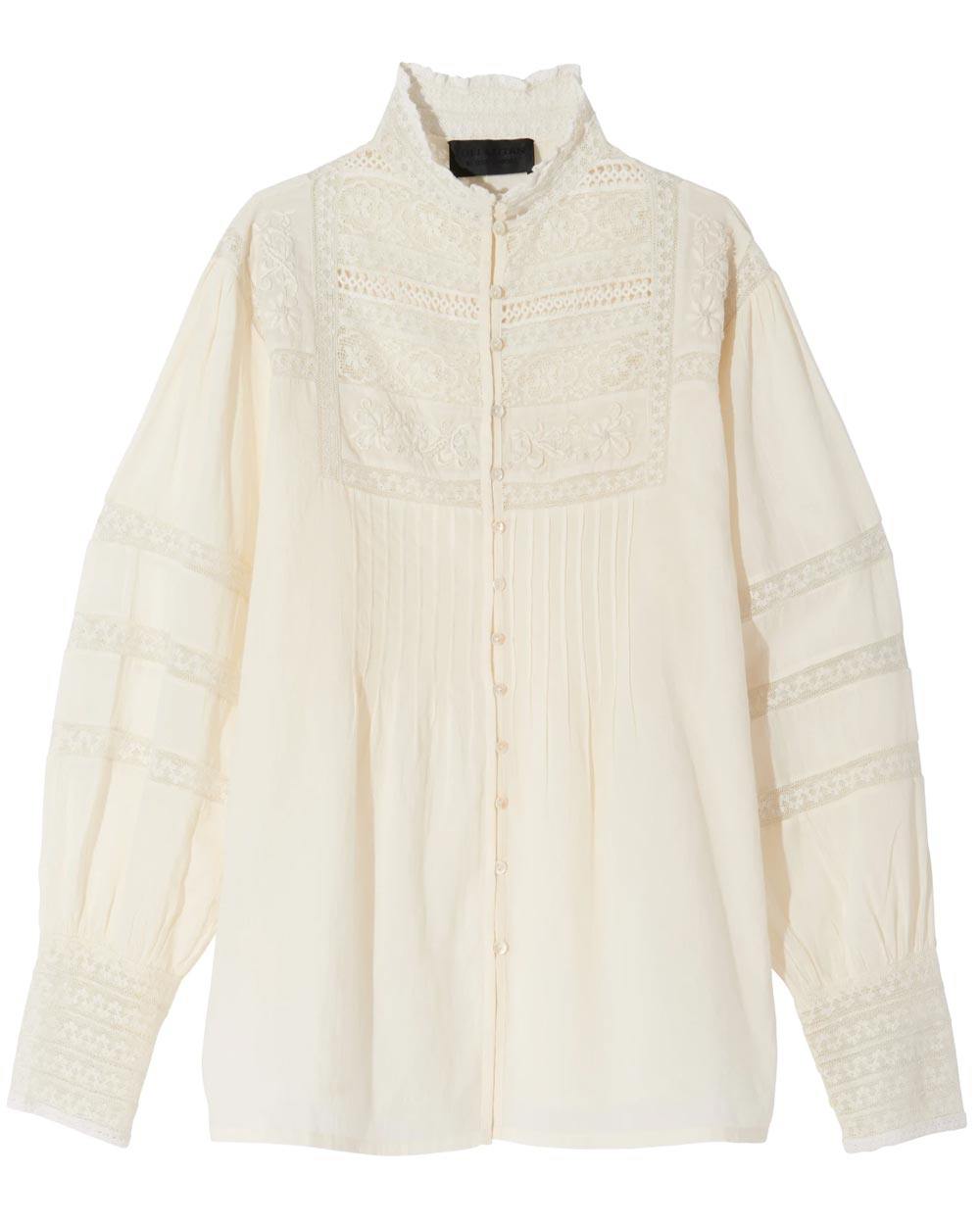 White Embroidered Harriet Blouse