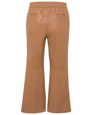 Eco Leather Trousers in Cookies