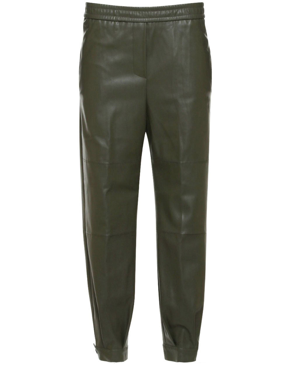 Military Faux Leather Pant