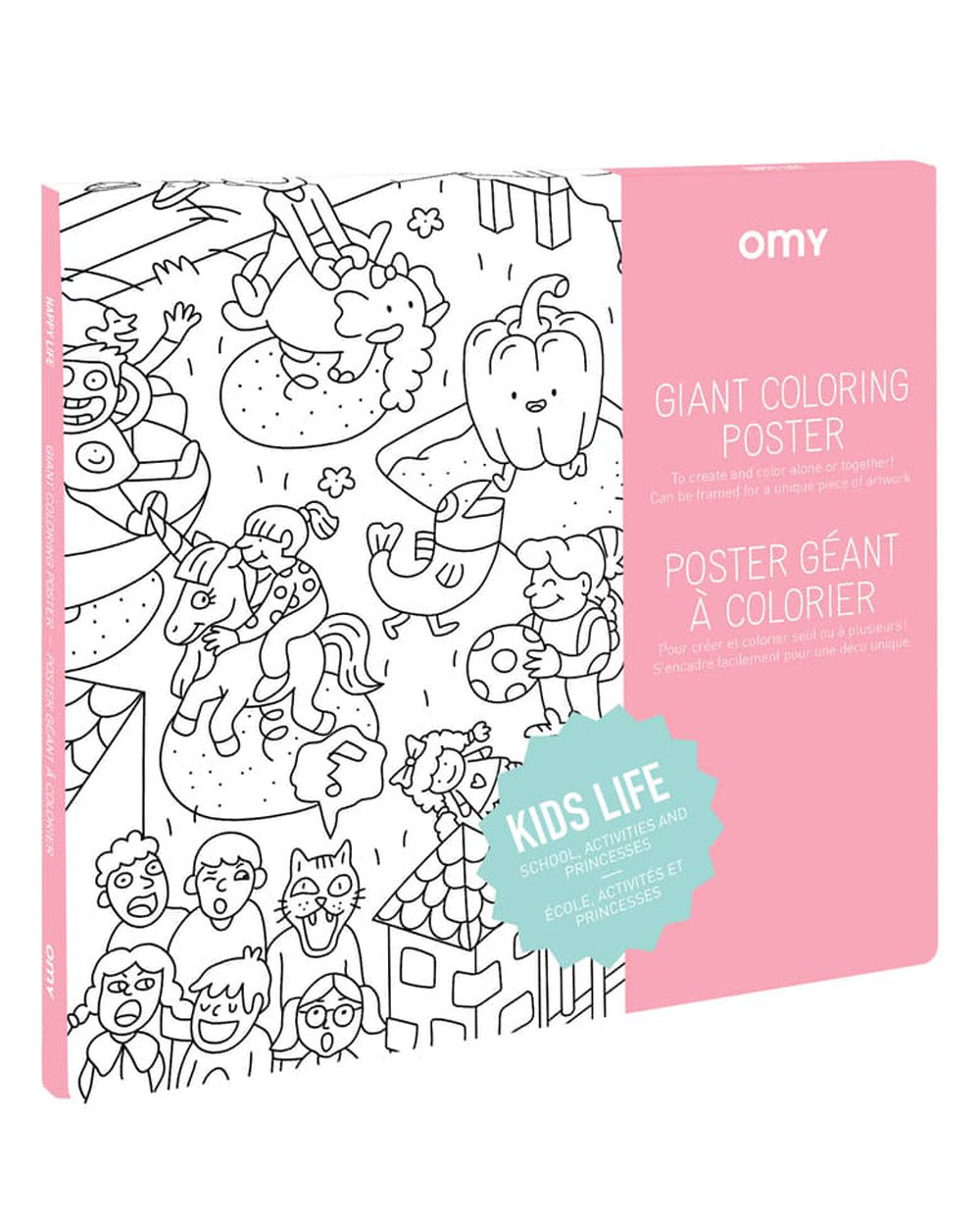 OMY Kids Life Giant Coloring Poster