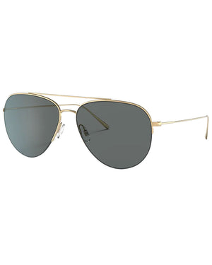 Cleamons Gold Polar Gray Lens Sunglasses