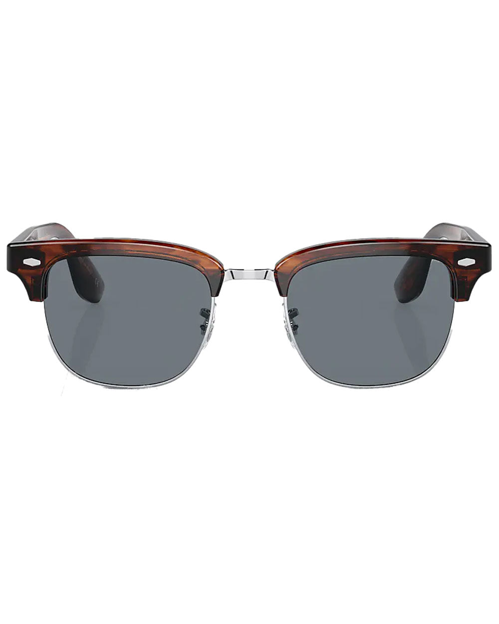 Dark Amber Smoke Indigo Frame Sunglasses