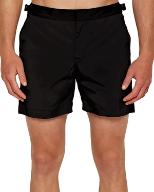 Black Bulldog Mid-Length Swim Short