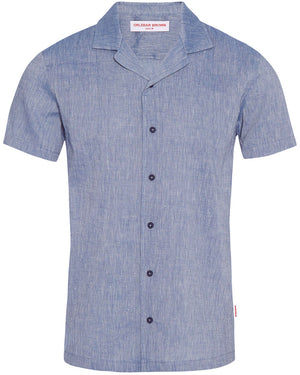 Hibbert Linen Shirt in Blue