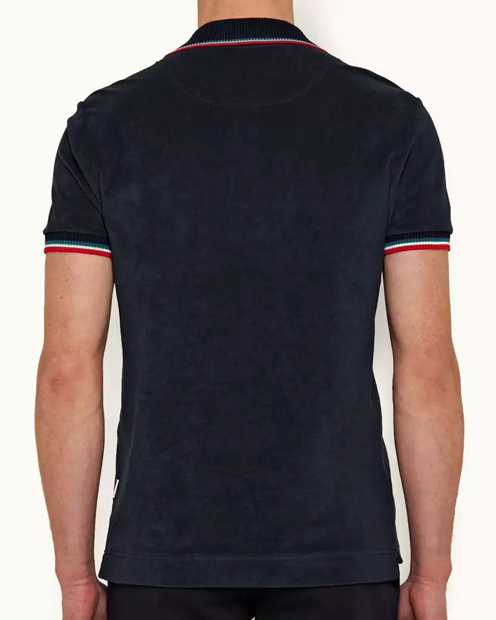 Navy Classic Fit Stripe Tipping Polo Shirt