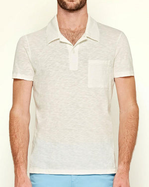 Wade Polo Shirt in White Sand