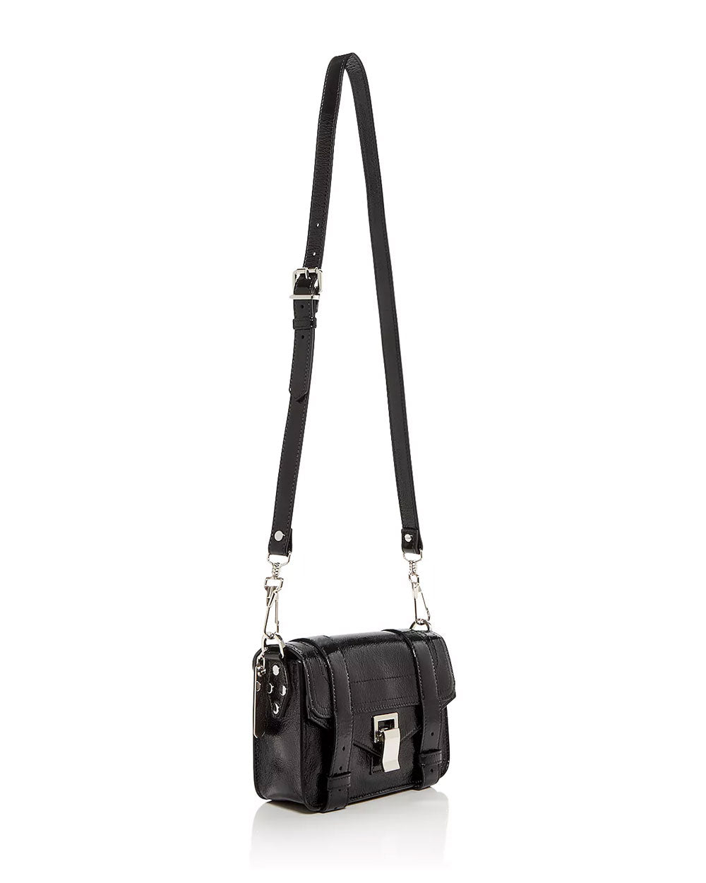 PS 1 Tiny Leather Crossbody Bag in White - Proenza Schouler
