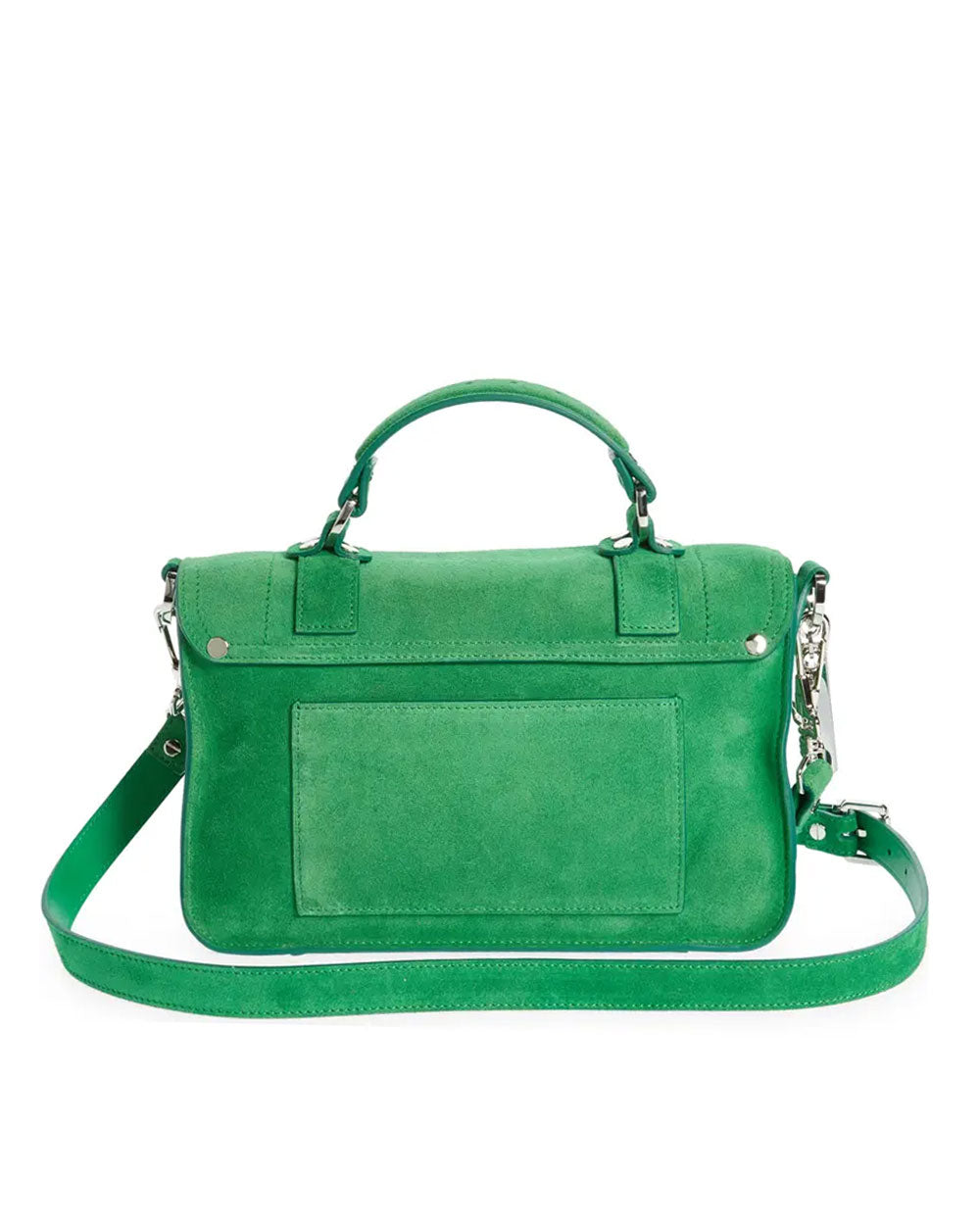 PS1 Tiny Bag in Bottle Green Suede