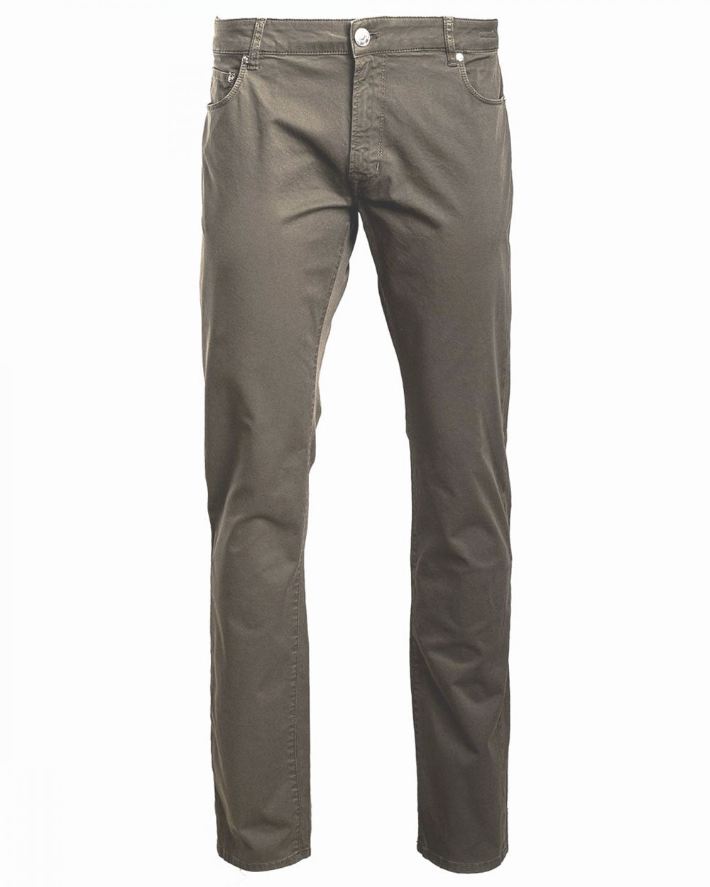 5 Pocked Cotton Pant in Washed Taupe