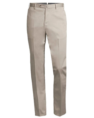 5 Pocket Slim Fit Flat Front Trouser in Putty