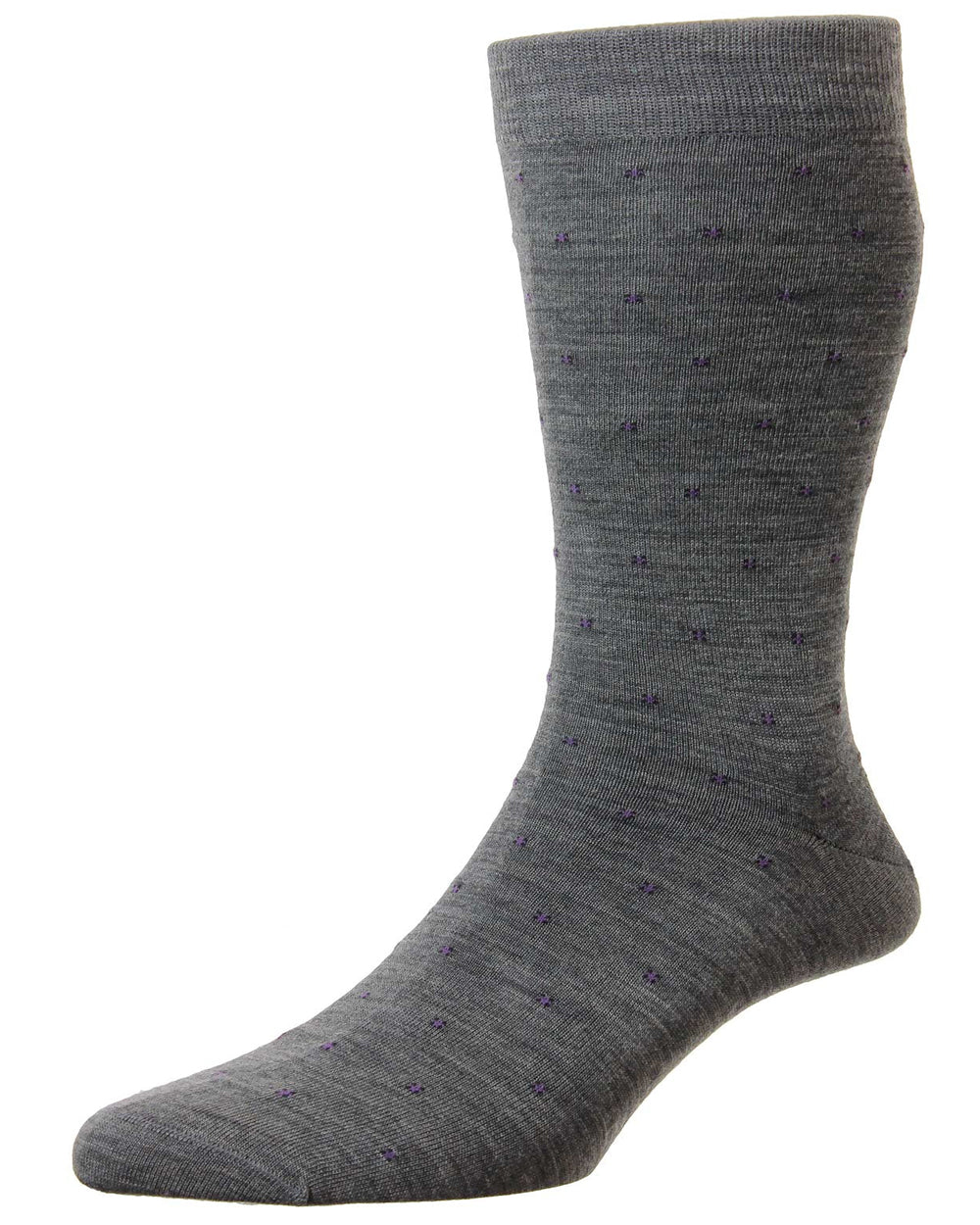 Mid Grey Banim Mid Calf Wool Sock